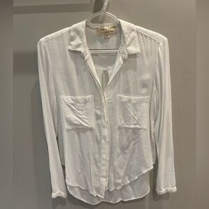 Cloth & Stone Classic White Button-Down Shirt